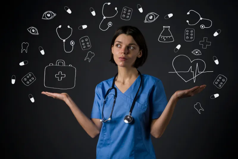 A nurse considering her future career path