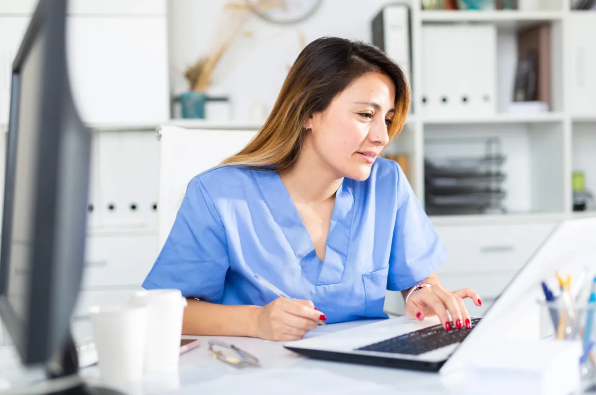 ABSN nurse studying