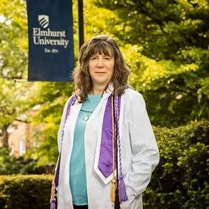 Partial-body shot of Molly Blechl, Elmhurt University