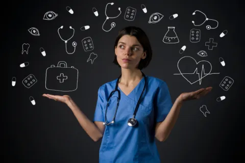 A nurse considering her future career path